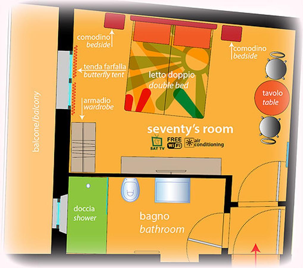 Zip B&B . Design In Firenze Kültér fotó